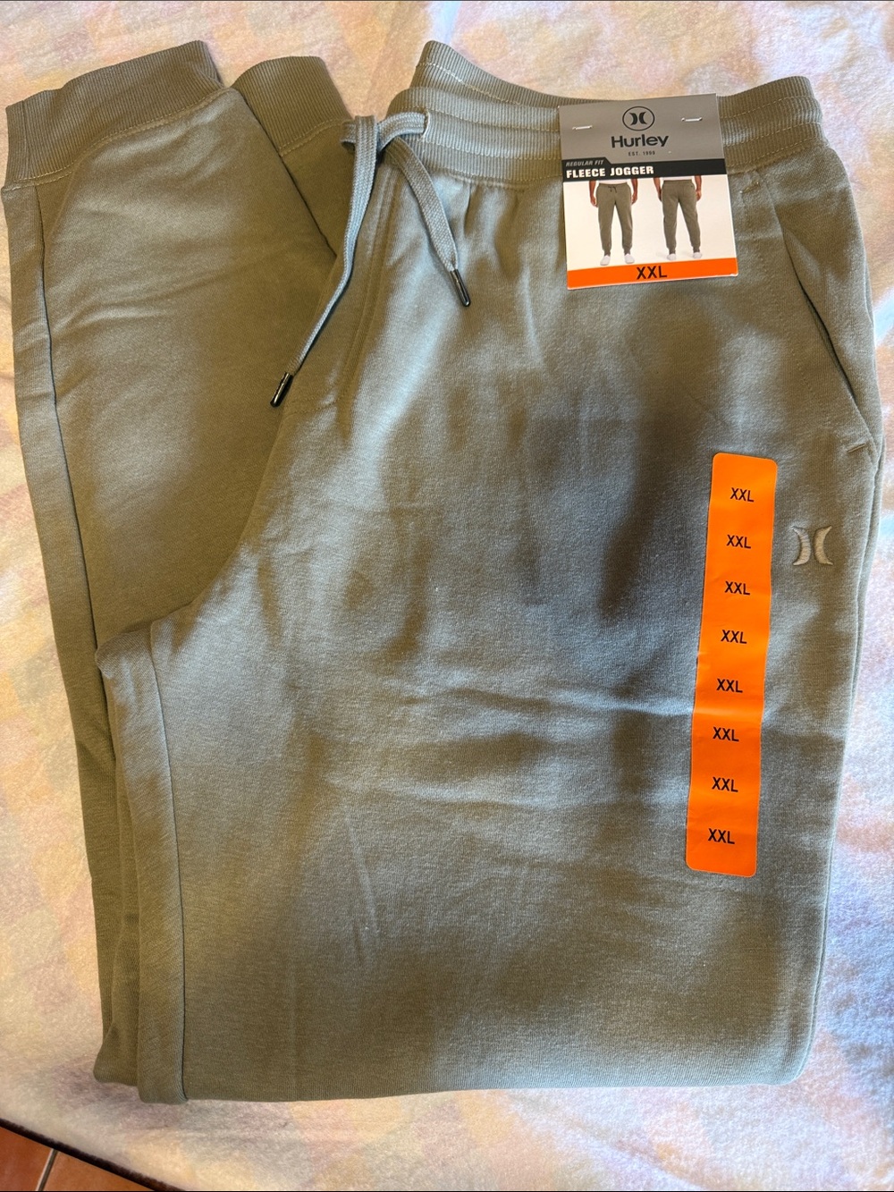 Hurley Olive Jogger Sweatpants with Drawstring